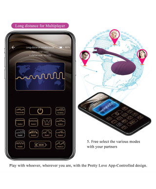 PRETTY LOVE - Catalina 12 vibration functions Mobile APP Long-distance Control