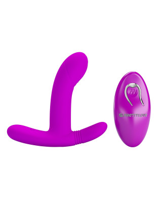 PRETTY LOVE - Geri Purple 12 vibration functions 3 licking settings Wireless remote control