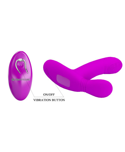 PRETTY LOVE - Geri Purple 12 vibration functions 3 licking settings Wireless remote control