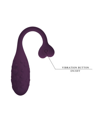 PRETTY LOVE - Fisherman Purple 12 vibration functions Mobile APP remote control