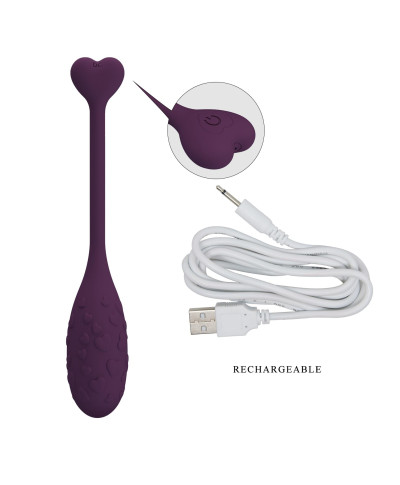 PRETTY LOVE - Fisherman Purple 12 vibration functions Mobile APP remote control