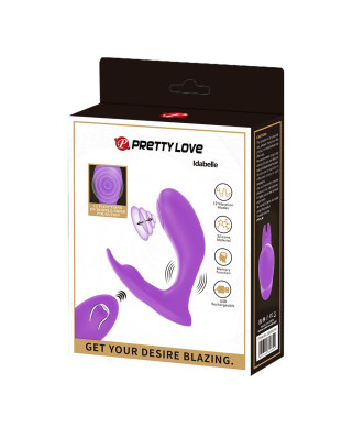 PRETTY LOVE - Idabelle Purple 12 vibration functions 12 pulse wave settings Wireless remote control