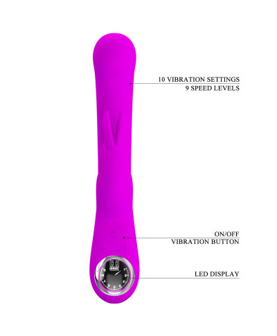 PRETTY LOVE - Lamar Purple 10 vibration functions 9 speed levels