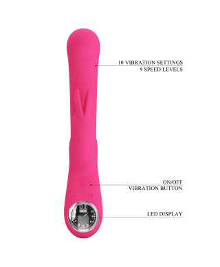 PRETTY LOVE - Lamar Pink 10 vibration functions 9 speed levels