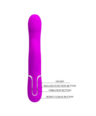 PRETTY LOVE - Twinkled Tenderness Purple 7 vibration functions 4 rolling functions Memory function