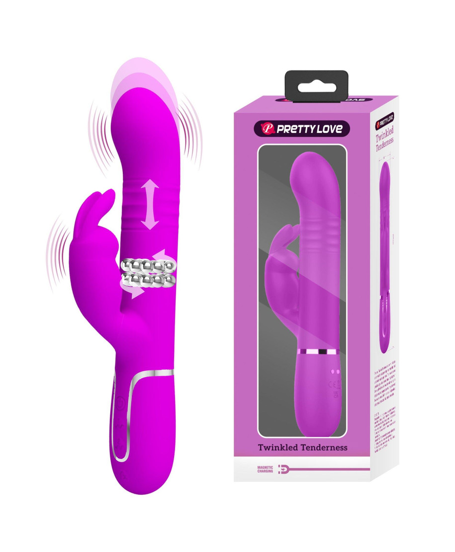 PRETTY LOVE - Twinkled Tenderness Purple 7 vibration functions 4 rotation functions 4 thrusting settings