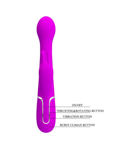 PRETTY LOVE - Twinkled Tenderness Purple 7 vibration functions 4 thrusting settings 4 rotation functions