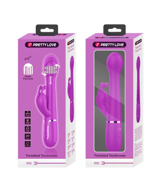 PRETTY LOVE - Twinkled Tenderness Purple 7 vibration functions 4 thrusting settings 4 rotation functions