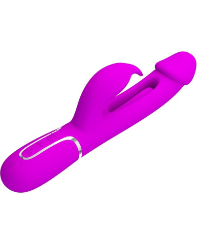 PRETTY LOVE - Kampas Rabbit 3 in 1 multifunction vibrator with tongue violet