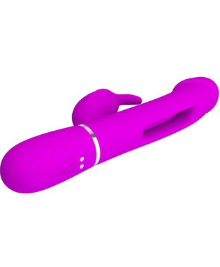 PRETTY LOVE - Kampas Rabbit 3 in 1 multifunction vibrator with tongue violet