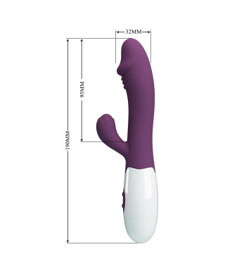 PRETTY LOVE - Snappy dark purple 30 vibration functions