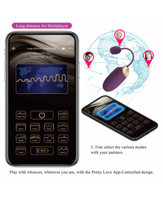 PRETTY LOVE - Abner Mobile APP Long-distance Control 12 vibration functions