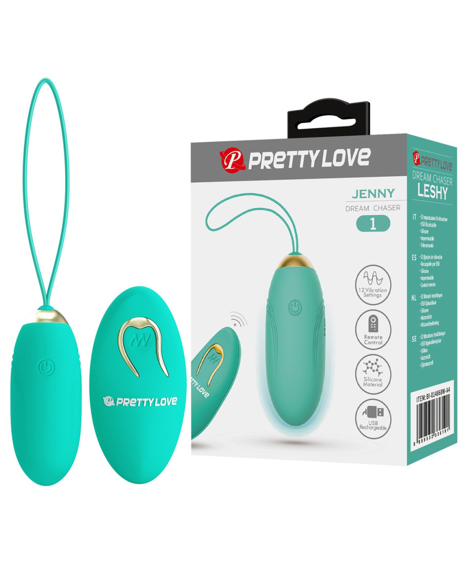 PRETTY LOVE - JENNY Dream chaser 1 Green Wireless remote control 12 vibration functions