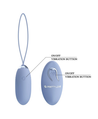 PRETTY LOVE - JENNY Dream chaser 1 Blue Wireless remote control 12 vibration functions