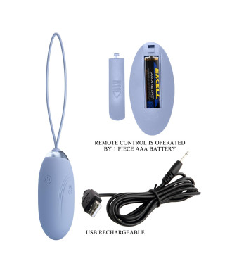 PRETTY LOVE - JENNY Dream chaser 1 Blue Wireless remote control 12 vibration functions