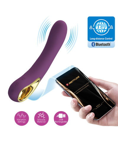 PRETTY LOVE - Ethan purple 12 vibration functions Mobile APP Long-distance Control