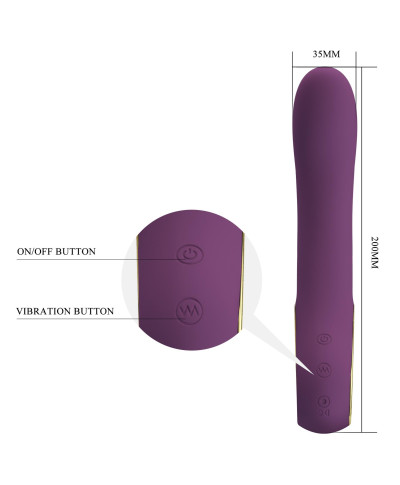 PRETTY LOVE - Ethan purple 12 vibration functions Mobile APP Long-distance Control