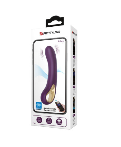 PRETTY LOVE - Ethan purple 12 vibration functions Mobile APP Long-distance Control