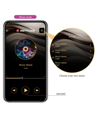 PRETTY LOVE - Liam purple 12 vibration functions Mobile APP Long-distance Control