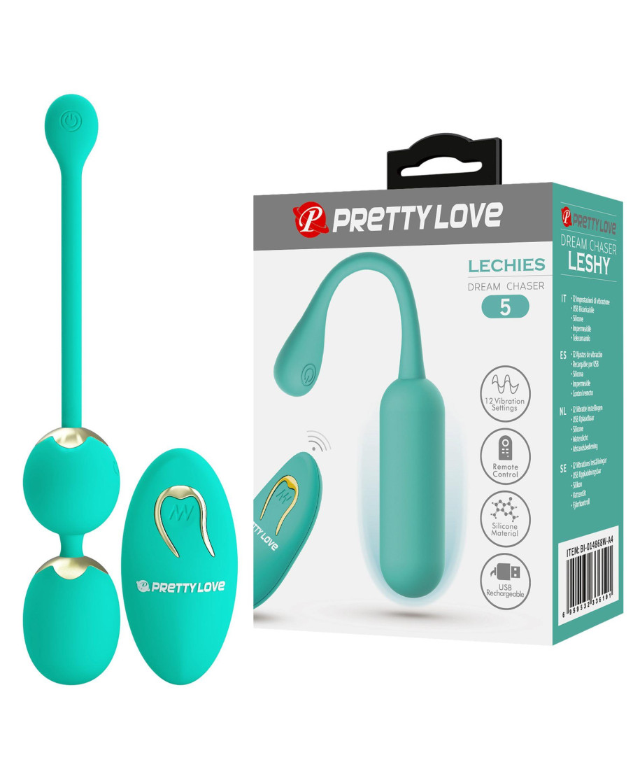 PRETTY LOVE - LECHIES Dream chaser 5 Green Wireless remote control 12 vibration functions Memory function