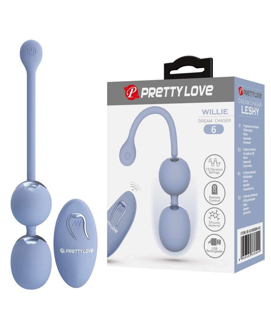 PRETTY LOVE - WILLIE Dream chaser 6 Blue Wireless remote control 12 vibration functions Memory function