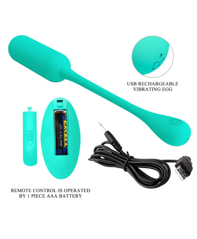 PRETTY LOVE - LECHIES Dream chaser 5 Green Wireless remote control 12 vibration functions Memory function