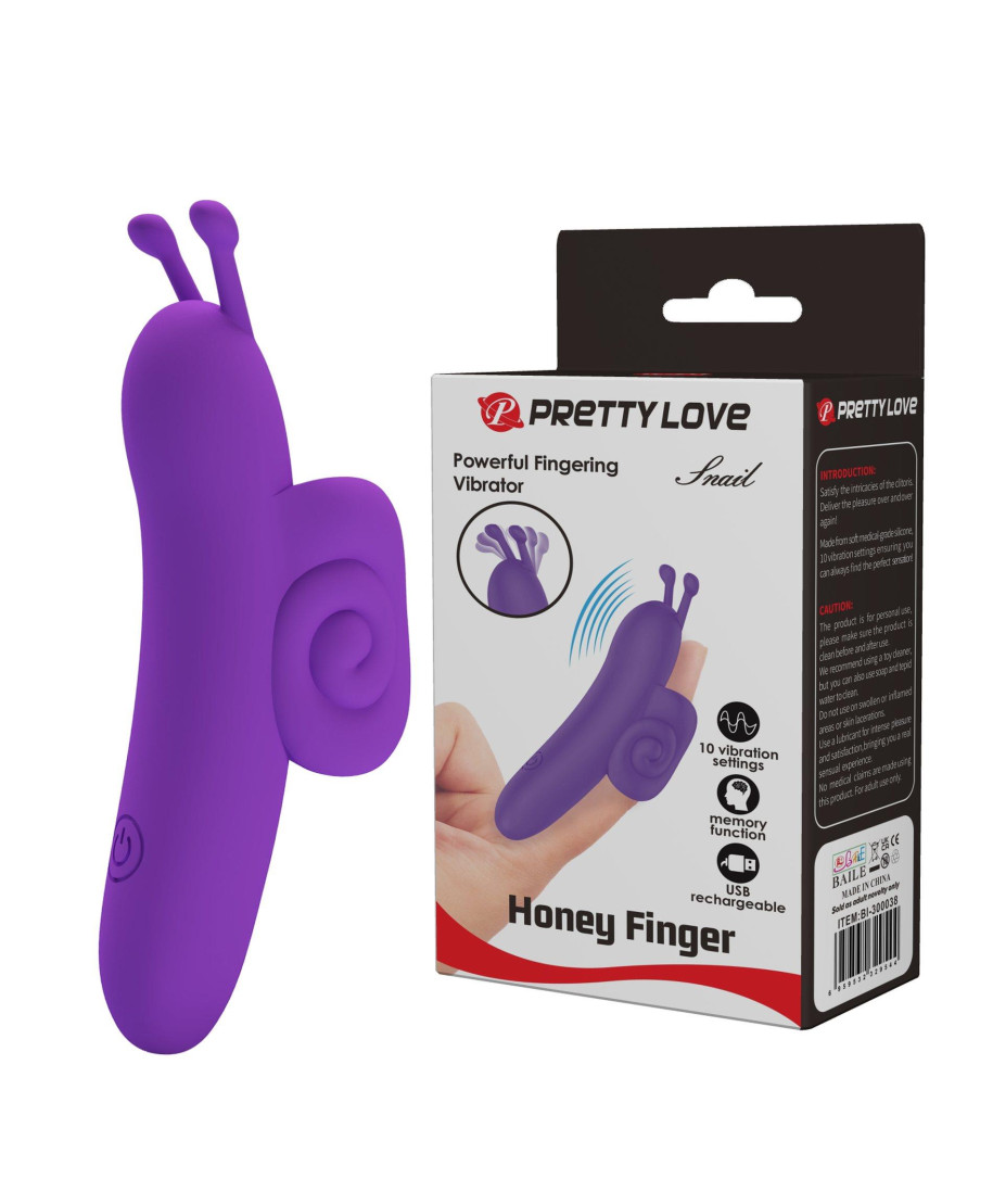 PRETTY LOVE - Snail Honey Finger 10 vibration functions Memory function