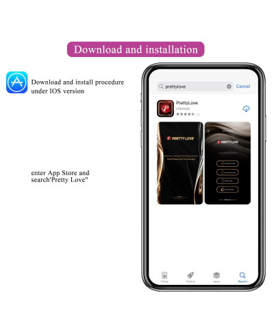 PRETTY LOVE - Aari 10 vibration functions Mobile APP Long-distance Control 10 thumping functions