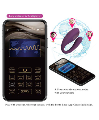 PRETTY LOVE - Aari 10 vibration functions Mobile APP Long-distance Control 10 thumping functions