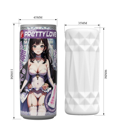 PRETTY LOVE - Masturbator Super soft material TPR ABS