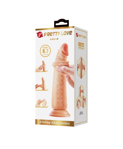 PRETTY LOVE - KABLE 83210mm Sliding Skin Series TPR ABS Bendable Suction base