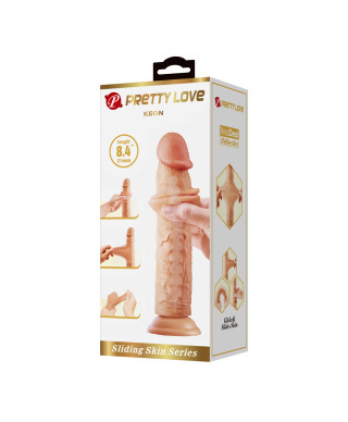 PRETTY LOVE - KEON 84214mm Sliding Skin Series TPR Suction base Bendable