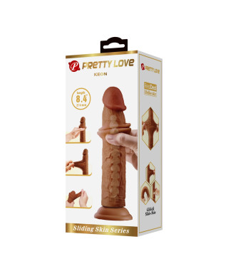 PRETTY LOVE - KEON 84214mm Sliding Skin Series TPR Suction base Bendable