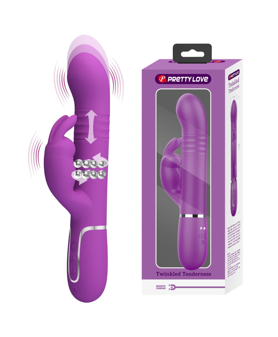 PRETTY LOVE - Coale Purple 7 vibration functions 4 rotation functions 4 thrusting settings