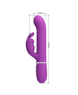 PRETTY LOVE - Coale Purple 7 vibration functions 4 rotation functions 4 thrusting settings