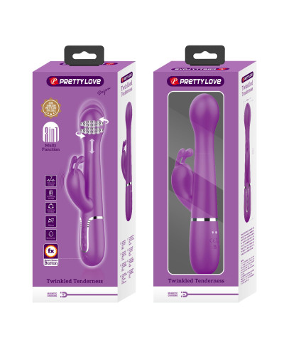 PRETTY LOVE - Dejon Purple 7 vibration functions 4 thrusting settings 4 rotation functions