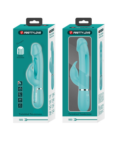 PRETTY LOVE - Kampas Green 7 vibration functions 4 licking settings