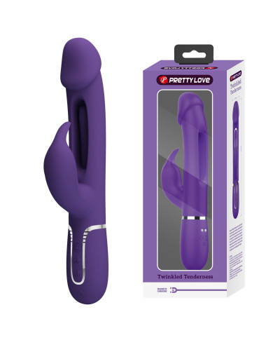 PRETTY LOVE - Kampas dark Purple 7 vibration functions 4 licking settings