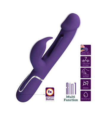 PRETTY LOVE - Kampas dark Purple 7 vibration functions 4 licking settings