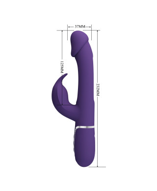 PRETTY LOVE - Kampas dark Purple 7 vibration functions 4 licking settings