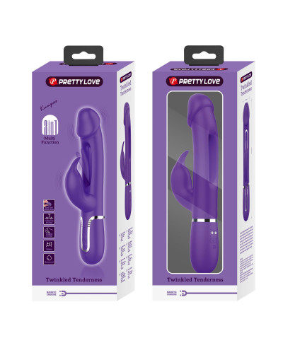 PRETTY LOVE - Kampas dark Purple 7 vibration functions 4 licking settings