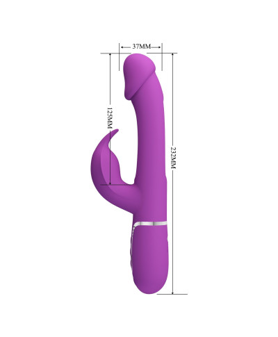 PRETTY LOVE - Kampas Purple 7 vibration functions 4 licking settings