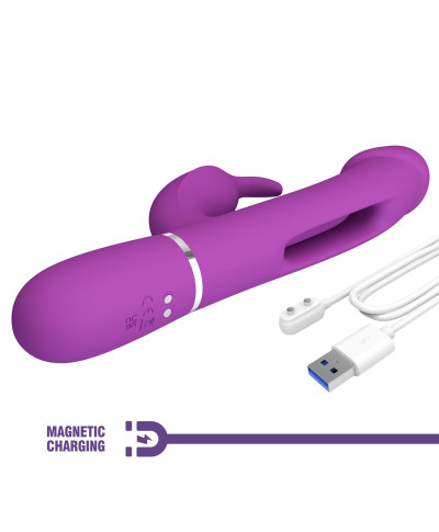 PRETTY LOVE - Kampas Purple 7 vibration functions 4 licking settings