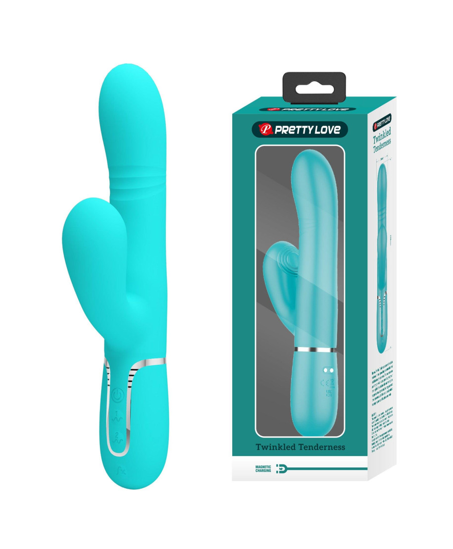 PRETTY LOVE - Mariana light blue 7 vibration functions 7 thrusting settings 4 rolling functions 4 nodding functions