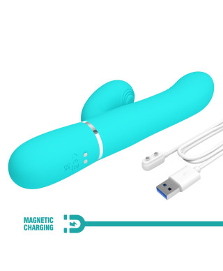 PRETTY LOVE - Mariana light blue 7 vibration functions 7 thrusting settings 4 rolling functions 4 nodding functions