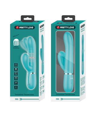 PRETTY LOVE - Mariana light blue 7 vibration functions 7 thrusting settings 4 rolling functions 4 nodding functions