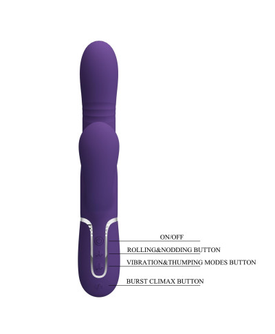 PRETTY LOVE - Mariana dark purple 7 vibration functions 7 thrusting settings 4 rolling functions4 nodding functions