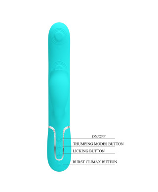 PRETTY LOVE - Gigi light blue 7 thumping functions 7 licking modes