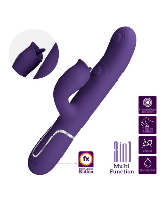 PRETTY LOVE - Gigi dark purple 7 thumping functions 7 licking modes