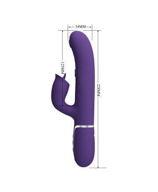 PRETTY LOVE - Gigi dark purple 7 thumping functions 7 licking modes